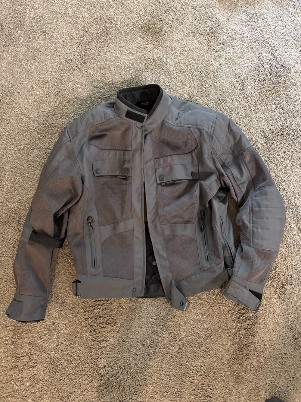 Olympia Moto Sports Men’s L Motorcycle Touring Jacket w/ Removable Liner & Armor